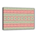 Boho Teal Pink Canvas 18  x 12  (Stretched)