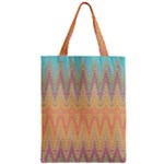 Boho Pastel Colors Zipper Classic Tote Bag