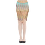 Boho Pastel Colors Midi Wrap Pencil Skirt