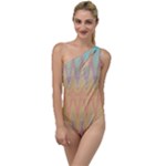 Boho Pastel Colors To One Side Swimsuit