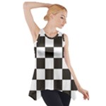 Chequered Flag Side Drop Tank Tunic