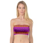 Boho Magenta and Gold Bandeau Top