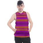 Boho Magenta and Gold Men s Sleeveless Hoodie