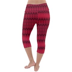 Lightweight Velour Capri Yoga Leggings 