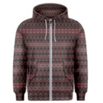 Boho Wine Grey Men s Zipper Hoodie