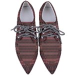 Boho Wine Grey Pointed Oxford Shoes