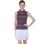 Boho Wine Grey Women s Sleeveless Polo Tee