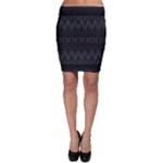 Boho Black and Silver Bodycon Skirt