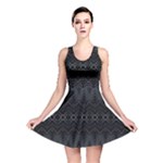 Boho Black and Silver Reversible Skater Dress