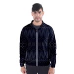 Boho Black and Silver Men s Windbreaker