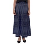 Boho Black and Silver Flared Maxi Skirt