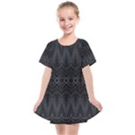 Boho Black and Silver Kids  Smock Dress