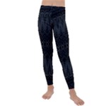 Boho Black and Silver Kids  Lightweight Velour Leggings