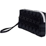 Boho Black and Silver Wristlet Pouch Bag (Small)