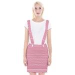 Boho Pink Stripes Braces Suspender Skirt