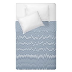 Boho Faded Blue Stripes Duvet Cover Double Side (Single Size) from ArtsNow.com