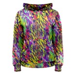 Colorful Jungle Pattern Women s Pullover Hoodie