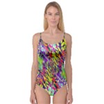 Colorful Jungle Pattern Camisole Leotard 