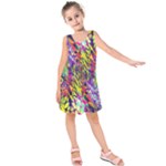 Colorful Jungle Pattern Kids  Sleeveless Dress