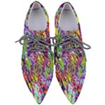 Colorful Jungle Pattern Pointed Oxford Shoes