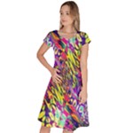 Colorful Jungle Pattern Classic Short Sleeve Dress