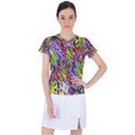 Colorful Jungle Pattern Women s Sports Top