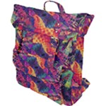 Colorful Boho Abstract Art Buckle Up Backpack