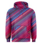 Boho Pink Blue Stripes Men s Core Hoodie