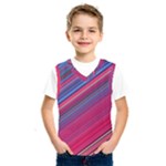Boho Pink Blue Stripes Kids  SportsWear