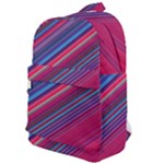 Boho Pink Blue Stripes Classic Backpack