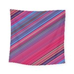 Boho Pink Blue Stripes Square Tapestry (Small)