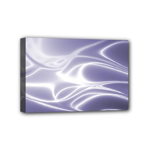 Violet Glowing Swirls Mini Canvas 6  x 4  (Stretched) from ArtsNow.com