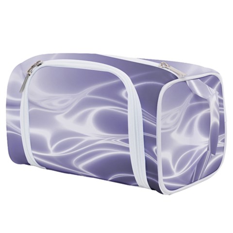 Violet Glowing Swirls Toiletries Pouch from ArtsNow.com