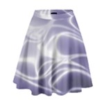 Violet Glowing Swirls High Waist Skirt
