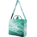 Biscay Green Glow Square Shoulder Tote Bag