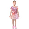 Kids  Short Sleeve Velvet Dress 