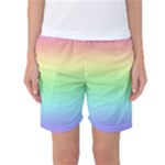Pastel Rainbow Ombre Women s Basketball Shorts