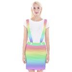Pastel Rainbow Ombre Braces Suspender Skirt