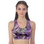 Boho Violet Mosaic Sports Bra