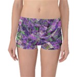 Boho Violet Mosaic Reversible Boyleg Bikini Bottoms