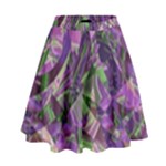 Boho Violet Mosaic High Waist Skirt