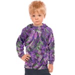 Boho Violet Mosaic Kids  Hooded Pullover