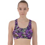 Boho Violet Mosaic Back Weave Sports Bra