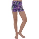 Boho Violet Mosaic Kids  Lightweight Velour Yoga Shorts