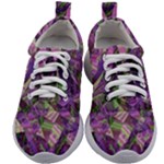 Boho Violet Mosaic Kids Athletic Shoes