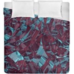 Boho Teal Wine Mosaic Duvet Cover Double Side (King Size)
