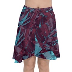 Chiffon Wrap Front Skirt 