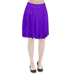 Electric Indigo Music Notes Pleated Skirt from ArtsNow.com