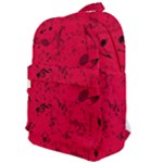 Scarlet Red Music Notes Classic Backpack