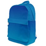 Aqua Blue and Indigo Ombre Classic Backpack